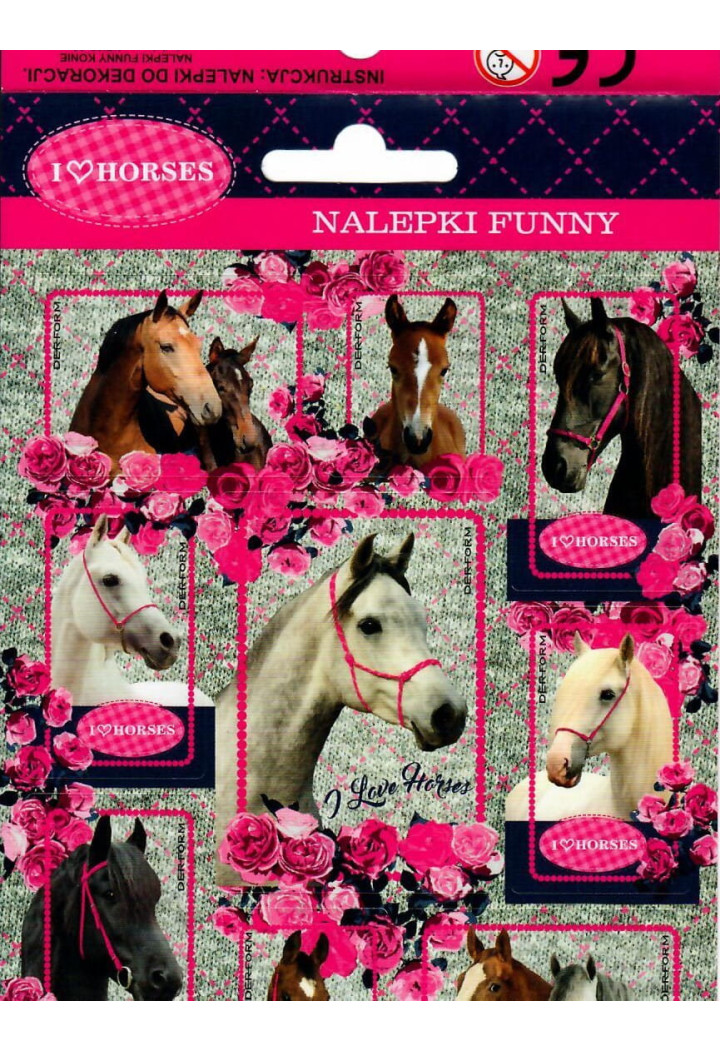 Adesivi DERFORM I Love Horses