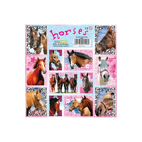 Autocolante DERFORM I Love Horses 16x16