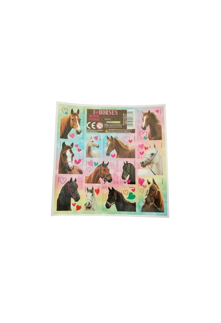 Autocolante DERFORM I Love Horses 16x16