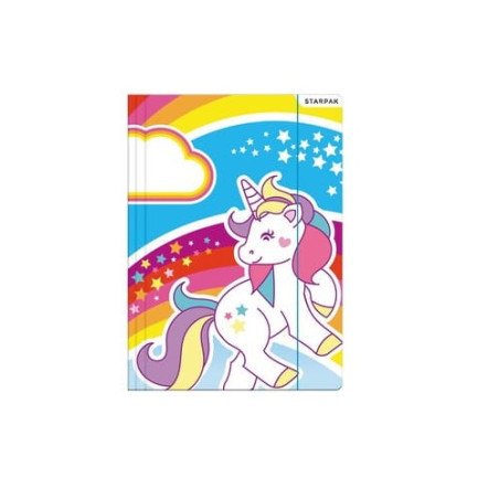 Teczka z gumką A4 STARPAK Rainbow Unicorn