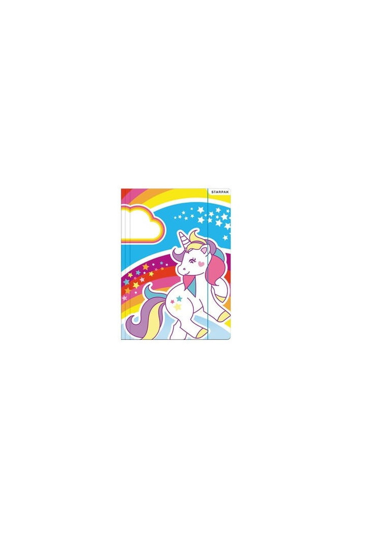 Teczka z gumką A4 STARPAK Rainbow Unicorn