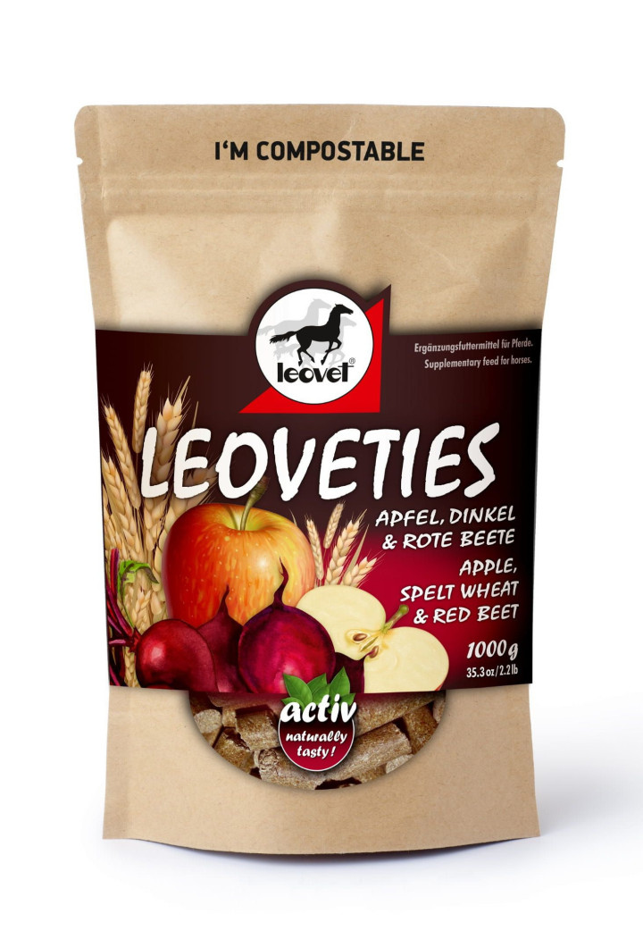 A treat for horses LEOVET 1000g apple+orkisz+burak