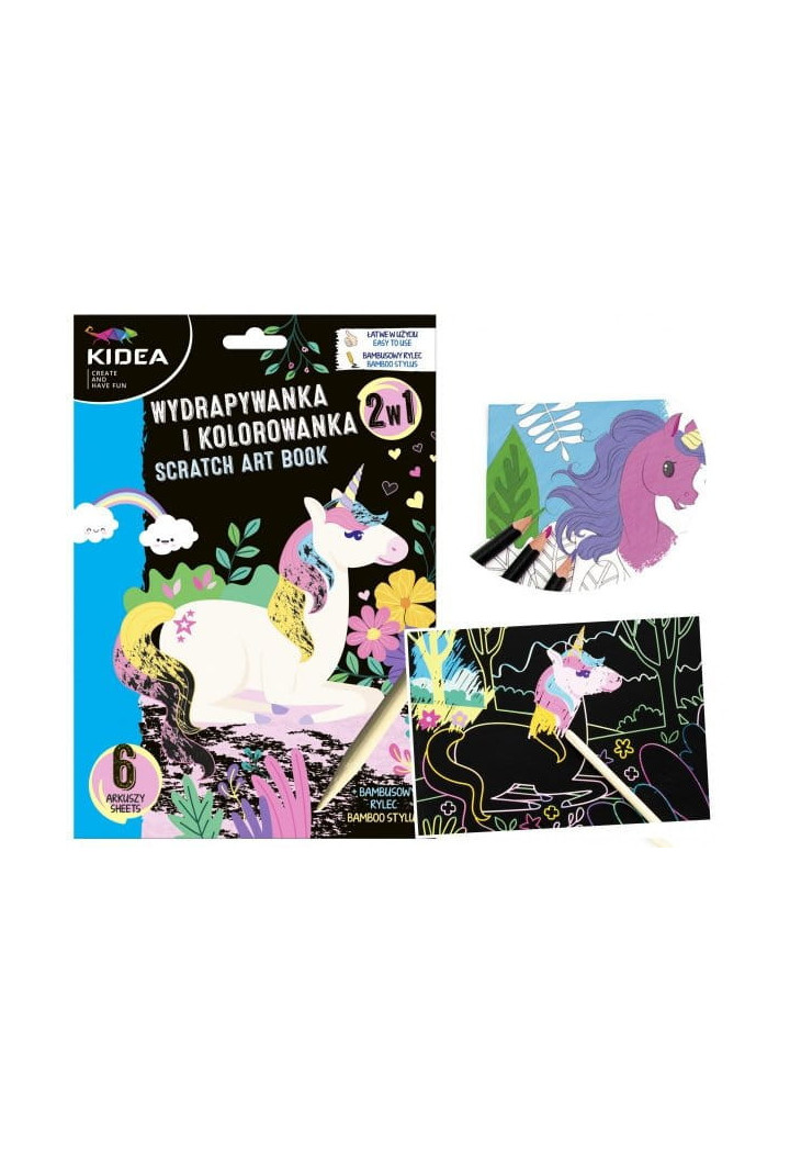 Scratcher KIDEA Unicorn + barva