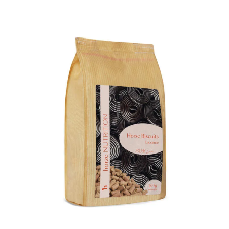 A treat for horses HORZE Biscuits licorice 1kg