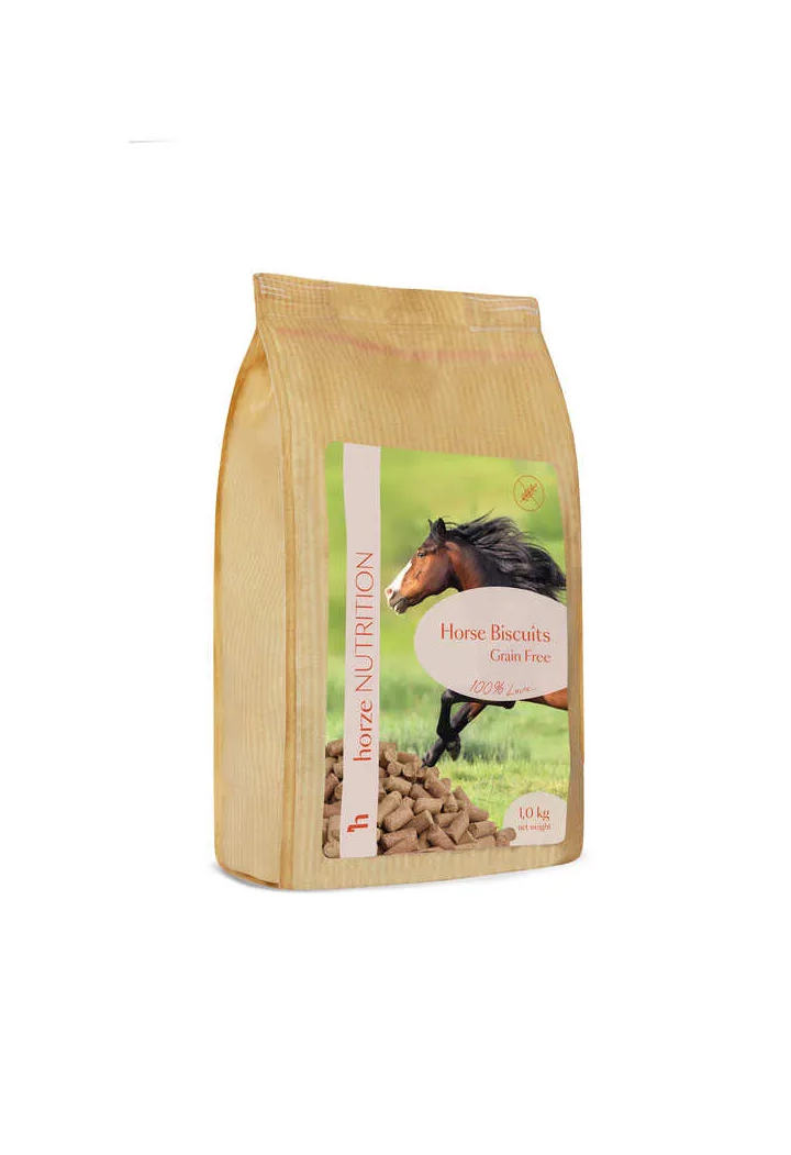 A treat for horses HORZE Biscuits Grain free 1kg