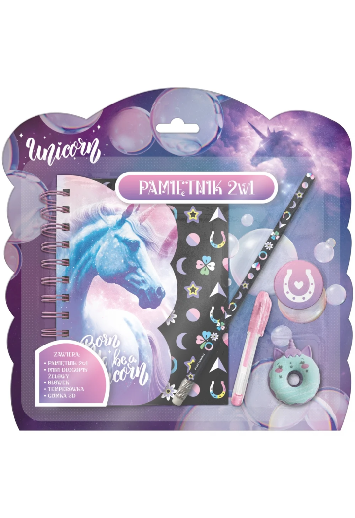 Diary DERFORM Unicorn 2w1 plus accessories