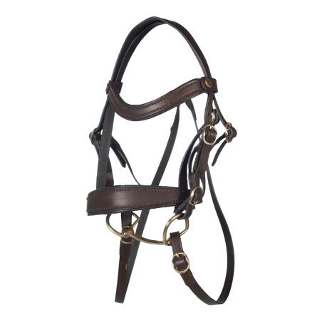 Testiera HKM HobbyHorsing Basic marrone
