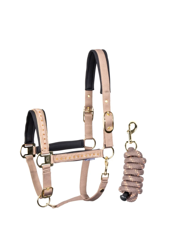 Headcollar lead rope Harry's Horse Crystal 26SS
