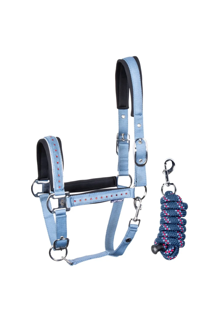 Headcollar lead rope Harry's Horse Crystal 26SS