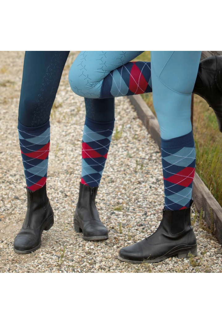 Șosete de echitație Harry's Horse Check 26SS