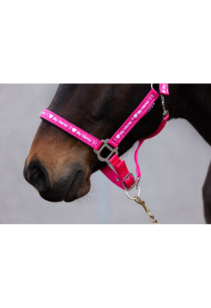 Ohlávka START ILoveMyHorse woundipink