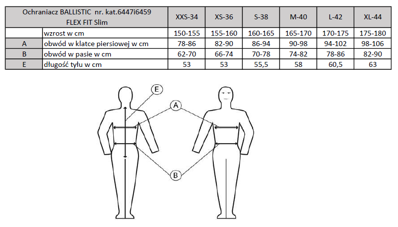 KOMPERDELL Ochranná vesta BallisticFlexFitSlim