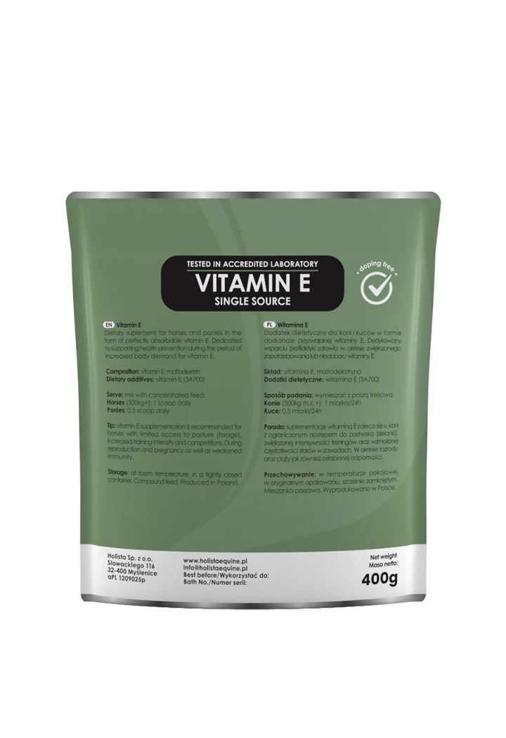 HOLISTA Vitamin E Single Source 400g Supplement