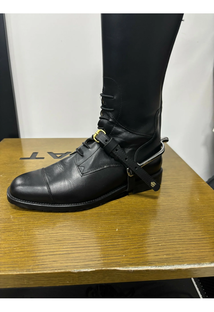 Riemen DINGO bis Sporn Leder-Messing-Fittings