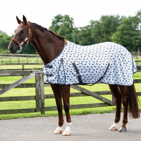 Horse rug mesh QHP Dachshund