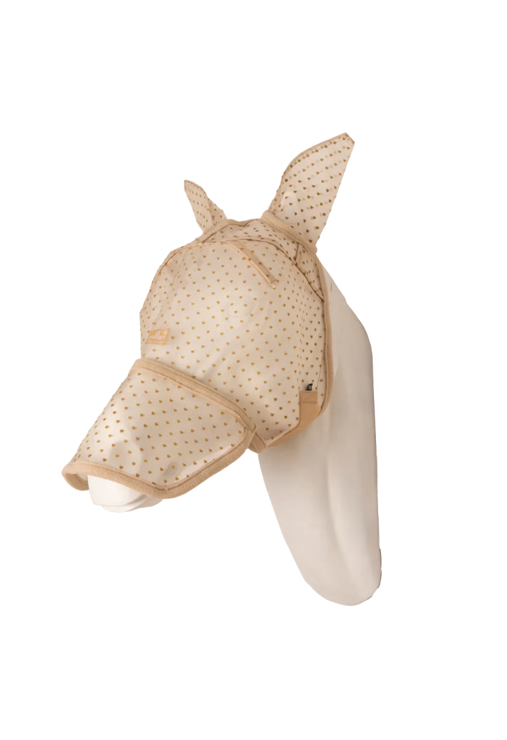 Fly mask KENTUCKY Heart ears+ nose