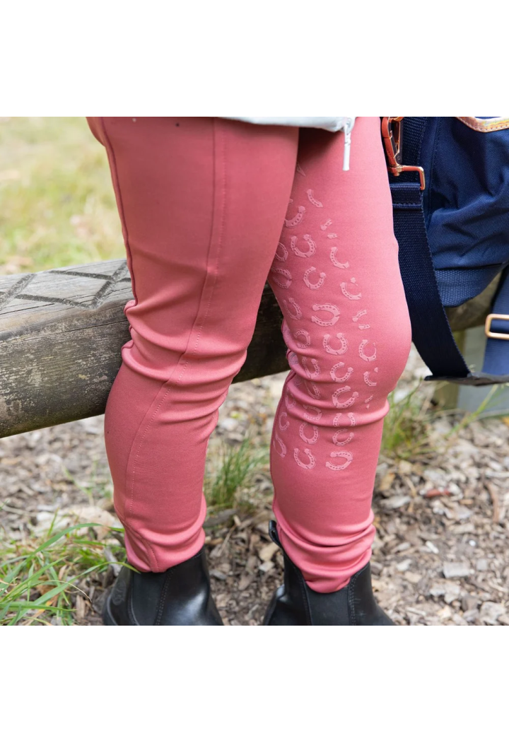 Pantaloni da equitazione Harry's Horse Equitights Diva Mauvewood giovani giovani 26 SS