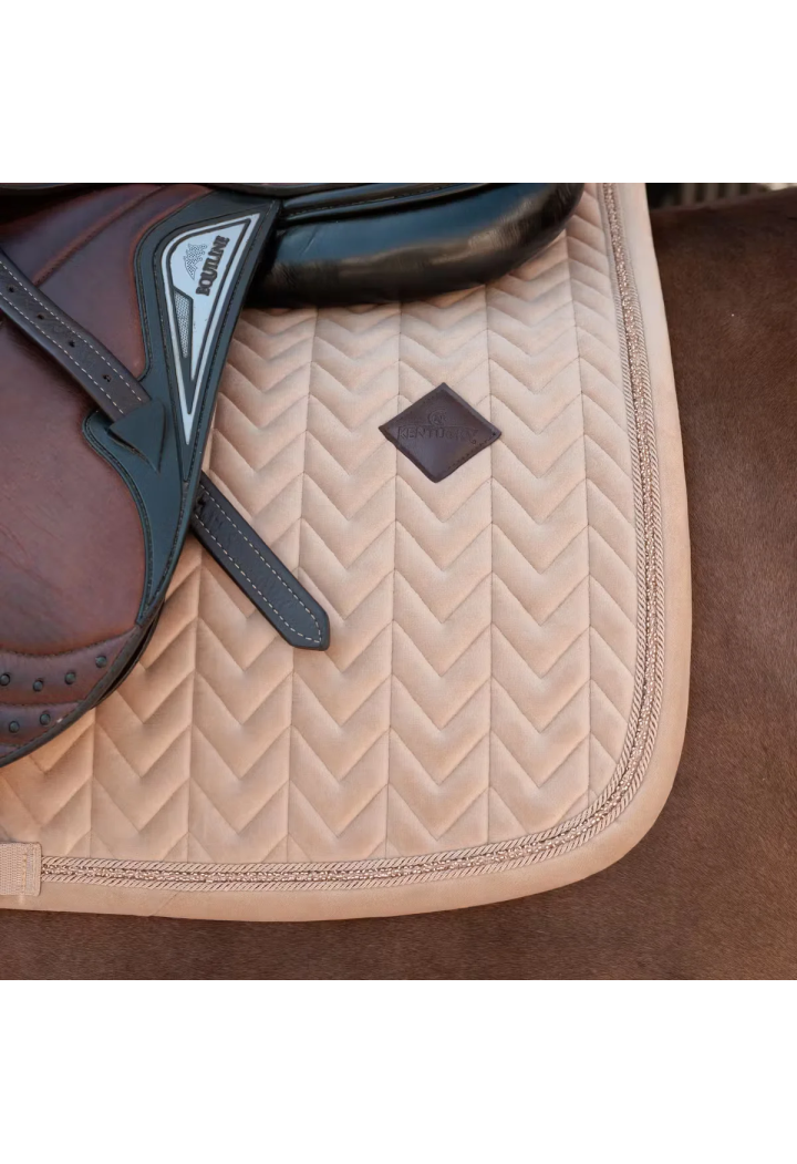 Saddle pad KENTUCKY Velvet Mini Pearls