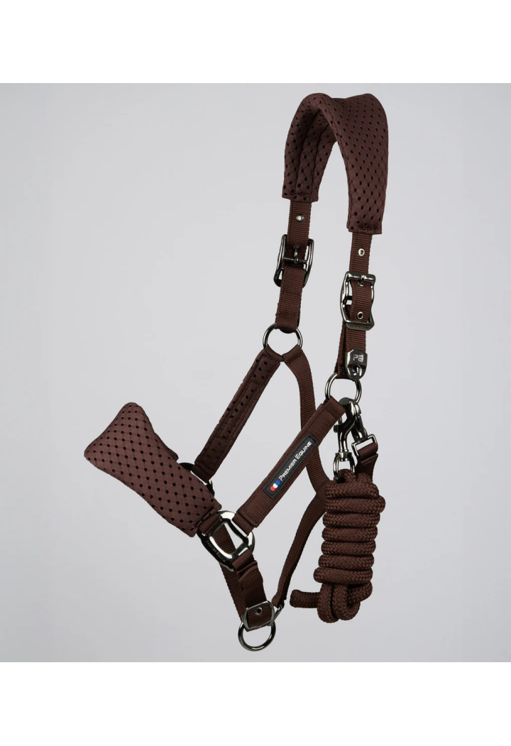 Headcollar with lead rope PREMIER EQUINE Necto 3D Mesh