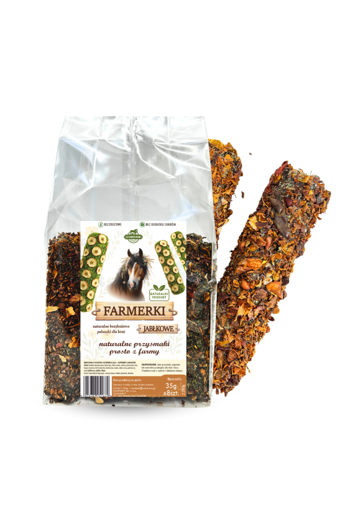 Degete de mere pentru cai de fermă SAMFARM 8 buc