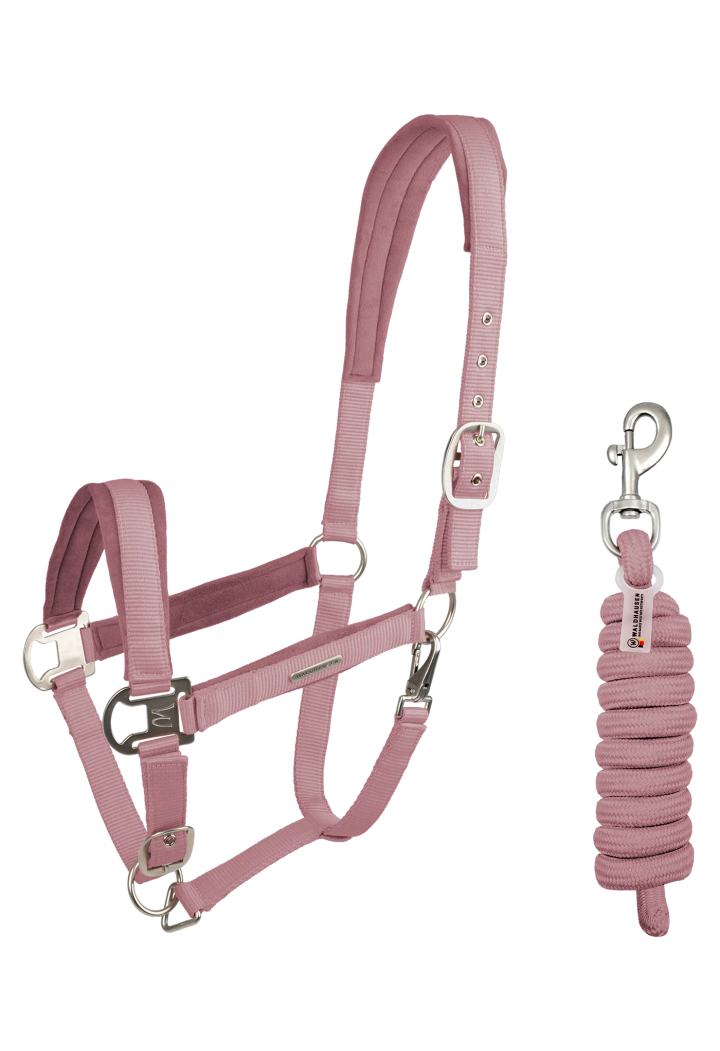 Headcollar and lead rope WALDHAUSEN Velvet