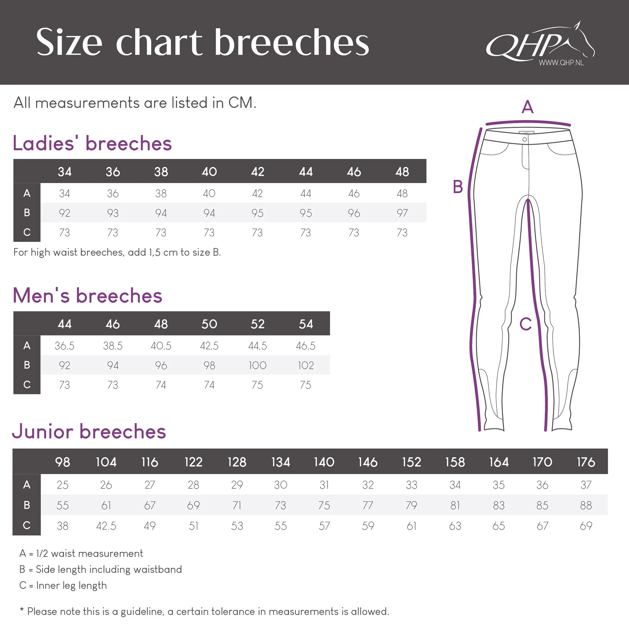 Legginsy QHP Isalyn 26AW młodzieżowe