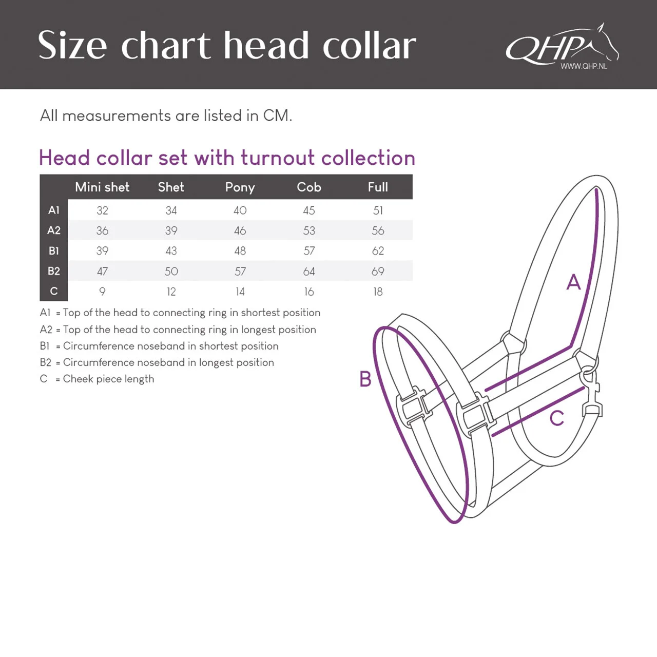 Căpăstru cu frânghie de condus QHP 26AW