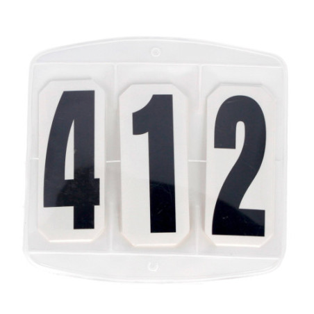 Numerki startowe KERBL 3digit okrągłe na rzep