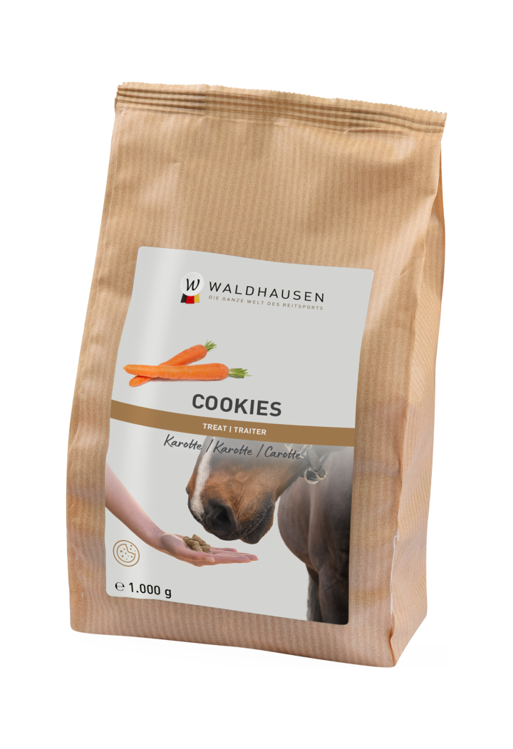 Eine Belohnung für Pferde WALDHAUSEN Cookies Karotte 1kg