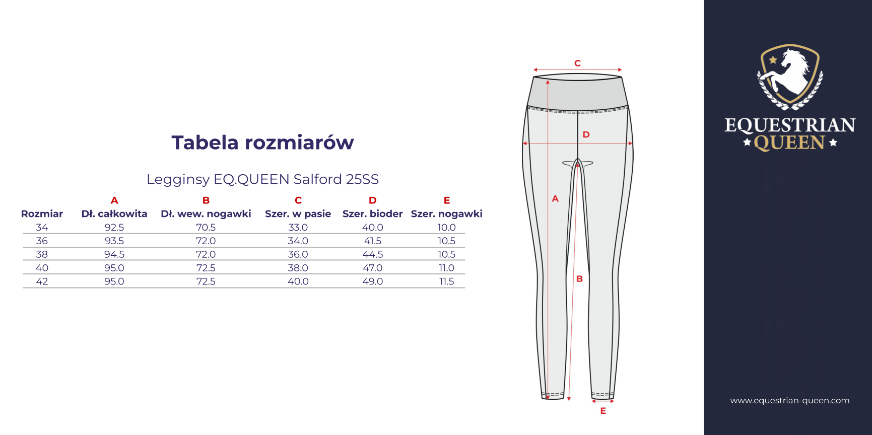 EQ.QUEEN Salford Women's Leggings 25SS