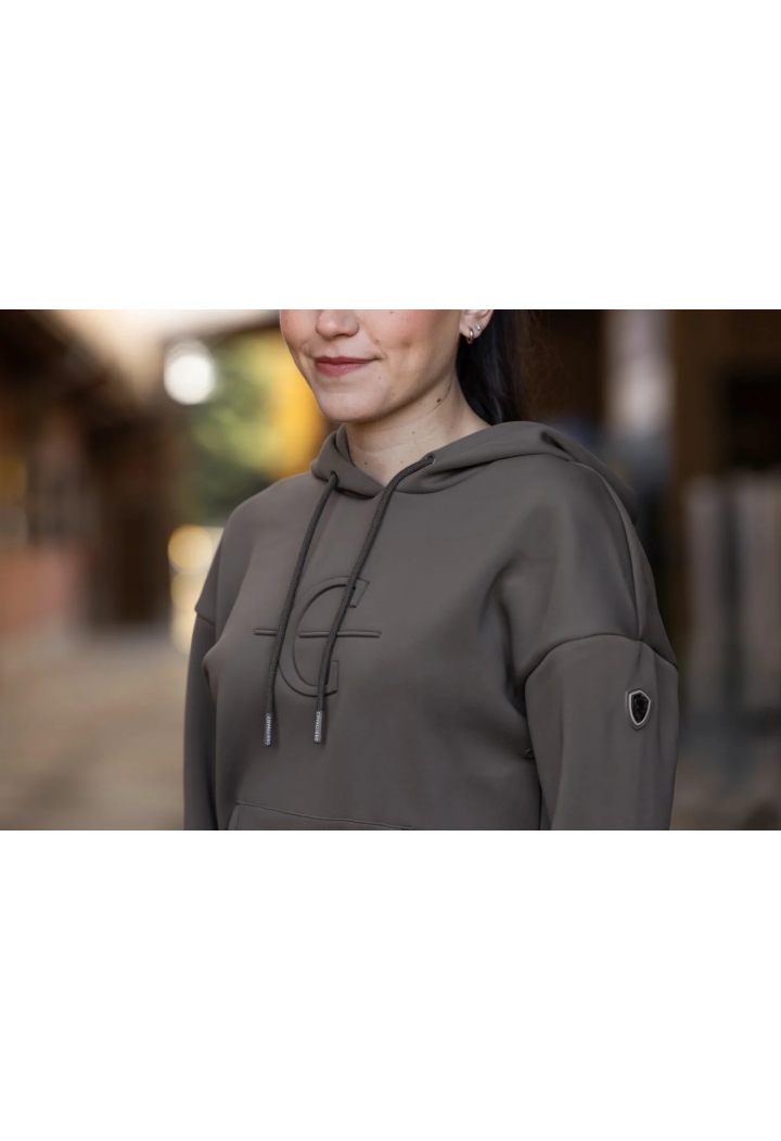 COVALLIERO 26AW Frauen-Känguru-Sweatshirt