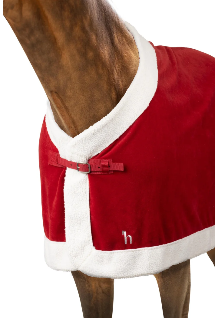 Pătură din fleece HORZE Christmas Red 26AW