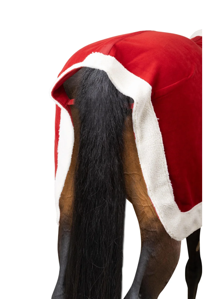 Fleece rug HORZE Christmas Red 26AW