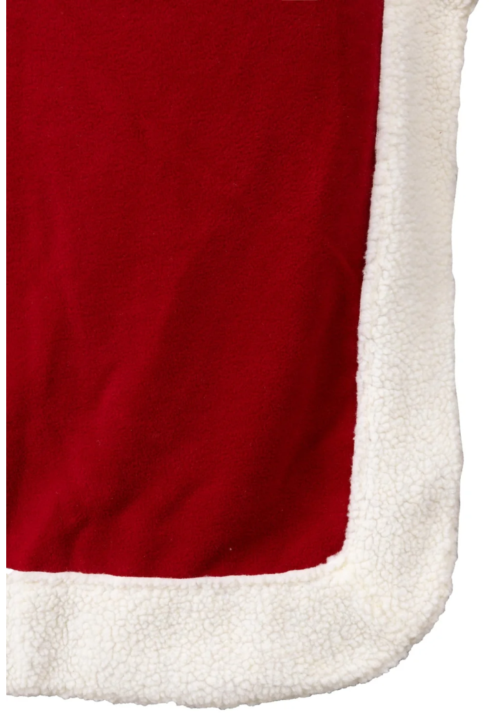 Pătură din fleece HORZE Christmas Red 26AW