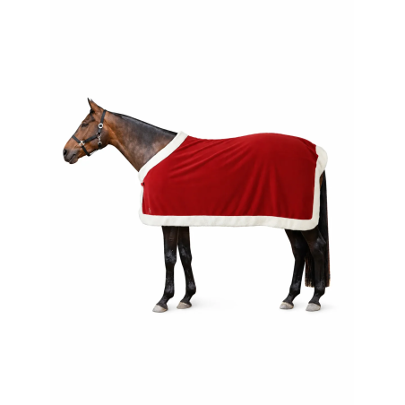 Derka polarowa HORZE Christmas Red 26AW
