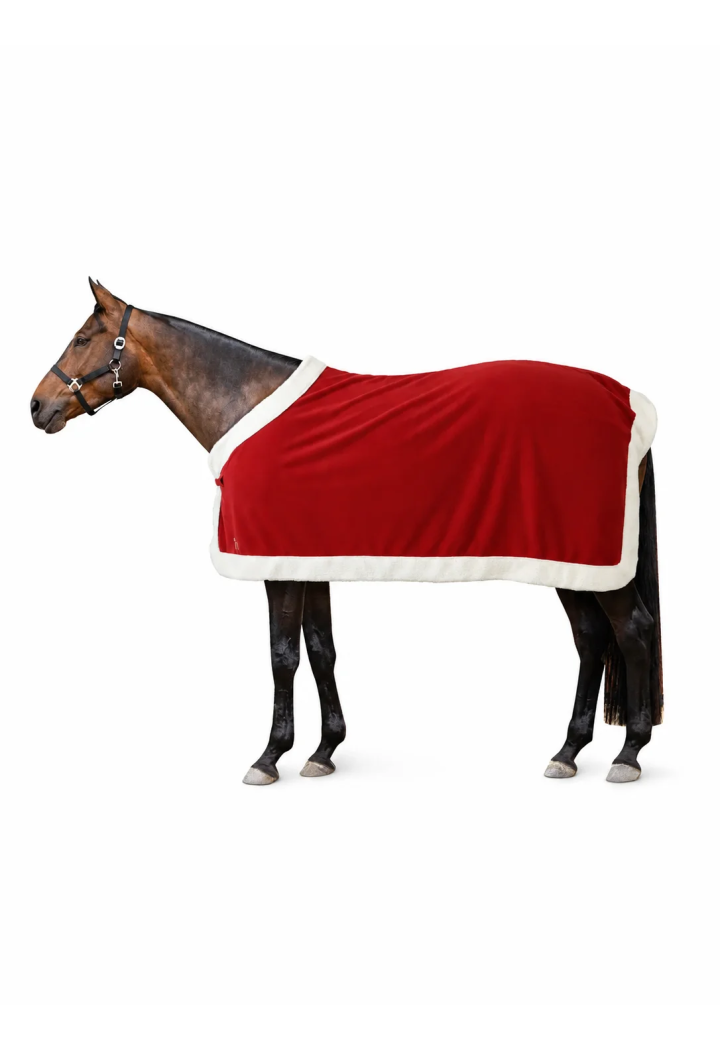 Fleecedecke HORZE Christmas RedZ 26AW