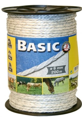 Linka ogrodzeniowa CORRAL Basic 038 200m/6mm white