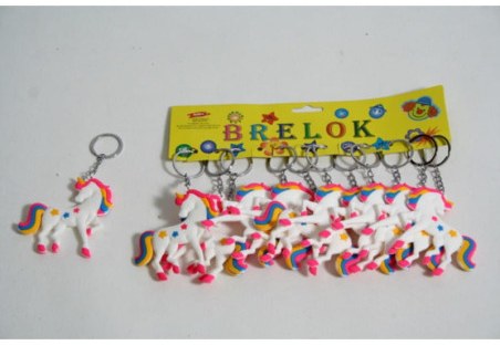 Brelok MIDEX Jednorożec 8cm gumowy