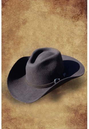 Kapelusz kowbojski WILDBILL filcowy darkbrown