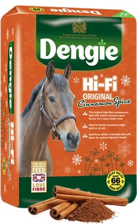 Sieczka DENGIE Hi Fi Cinnamon niskokaloryczna 20kg | Sklep jeździecki Horse-Trade.pl